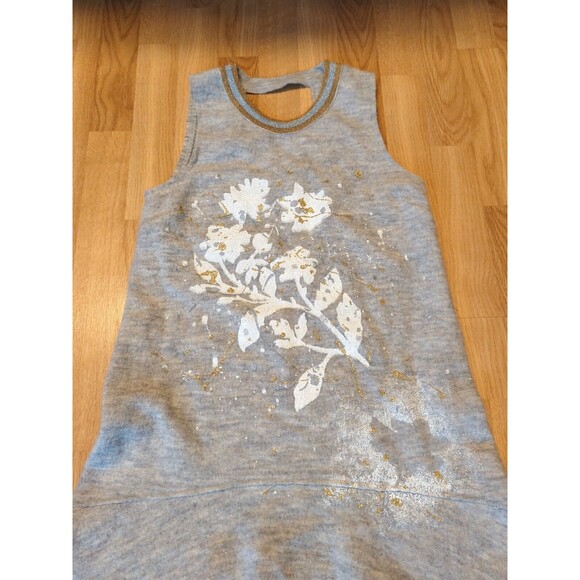 Knitted And Knotted Anthropologie Dress Small Gray Wool Drop Waist Sleeveless - Picture 3 of 13